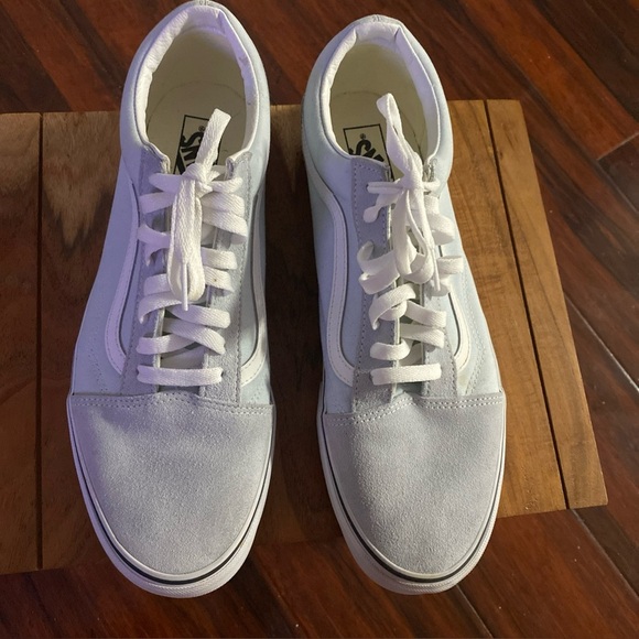 Old Skool” Vans Sneakers- Color Theory Halogen Blue Men's size -13 (X-8) - Picture 1 of 8
